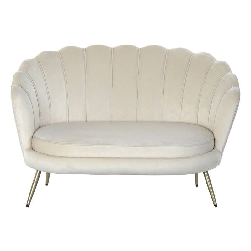Home ESPRIT|Sofá Home ESPRIT Creme 130 x 77 x 83 cm Home ESPRIT|Sofá Home ESPRIT Creme 130 x 77 x 83 cm