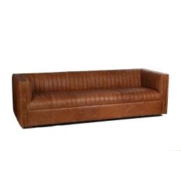 DKD Home Decor|Sofá DKD Home Decor Castanho Linho Madeira da borracha Tradicional (122 x 69 x 72 cm)