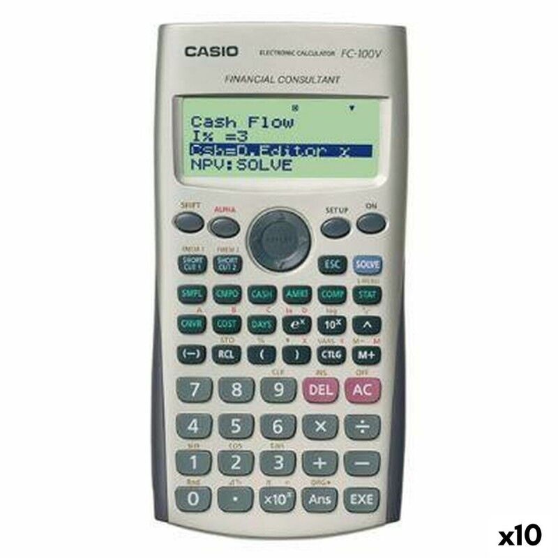 Casio|Calculadora Científica Casio FC-100V Cinzento (10 Unidades)