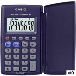 Casio|Calculadora Casio MS-20UC Fúcsia 2,3 x 10,5 x 14,95 cm (10 Unidades)