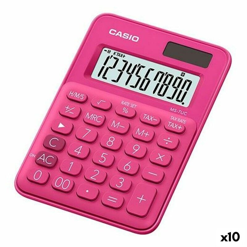 Casio|Calculadora Casio Vermelho (10 Unidades) Casio|Calculadora Casio Vermelho (10 Unidades)