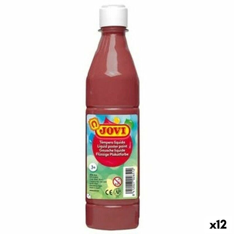 Jovi|Têmpera Jovi Castanho 500 ml (12 Unidades)