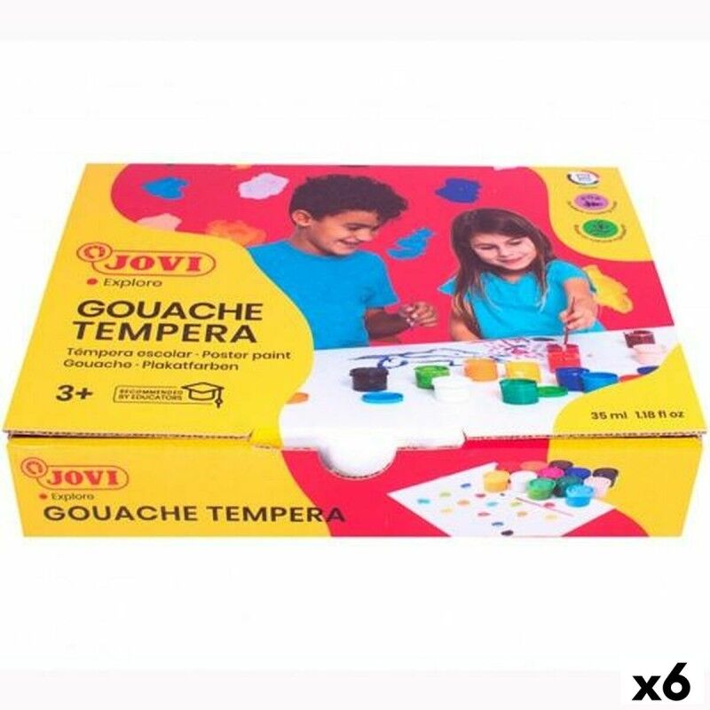 Jovi|Conjunto de tintas de guache Jovi Multicolor 35 ml (12 Peças) (6 Unidades) Jovi|Conjunto de tintas de guache Jovi Multicolor 35 ml (12 Peças) (6 Unidades)