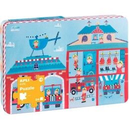 Apli|Puzzle Apli 48 x 32 cm Bombeiro 24 Peças (8 Unidades)