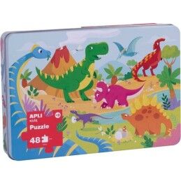 Apli|Puzzle Apli 48 x 32 cm Dinossauros 48 Peças (8 Unidades)