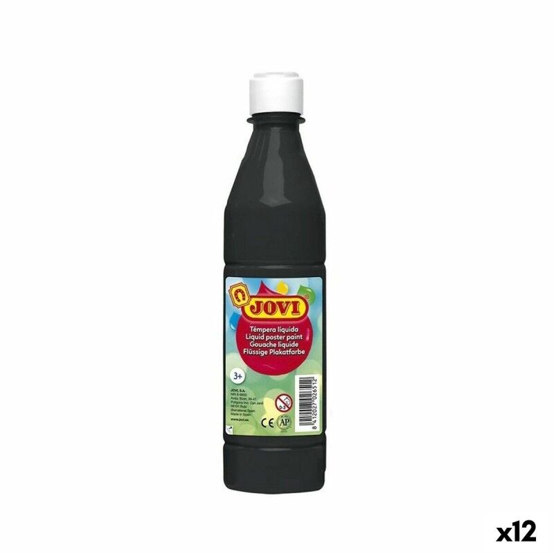 Jovi|Têmpera Jovi Preto 500 ml (12 Unidades) Jovi|Têmpera Jovi Preto 500 ml (12 Unidades)