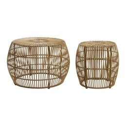 DKD Home Decor|Mesa de apoio DKD Home Decor Pele Ferro Lacado (40 x 40 x 56 cm)