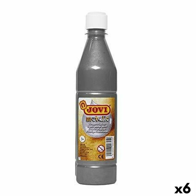 Jovi|Têmpera Jovi Prateado 500 ml Metalizado (6 Unidades) Jovi|Têmpera Jovi Prateado 500 ml Metalizado (6 Unidades)