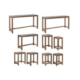 Home ESPRIT|Conjunto de mesas Home ESPRIT 160 x 40 x 82 cm
