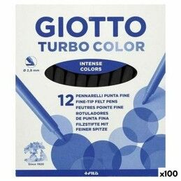 Pentel|Marcadores de giz líquido Pentel Maxiflo MWL-5S Azul (12 Peças)