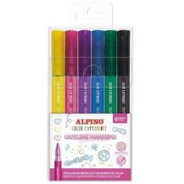 Alpino|Conjunto de Canetas de Feltro Alpino OUTLINE COLOR EXPERIENCE Multicolor (12 Unidades)