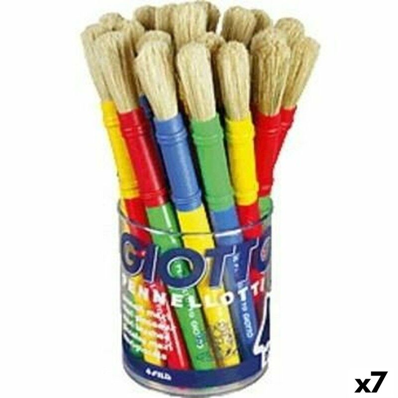 Giotto|Pincéis Giotto Multicolor (7 Unidades) Giotto|Pincéis Giotto Multicolor (7 Unidades)