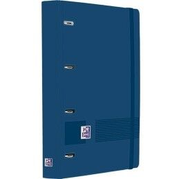 Oxford|Pasta com argolas Oxford LIVE&GO Azul Marinho A4+ (4 Unidades)