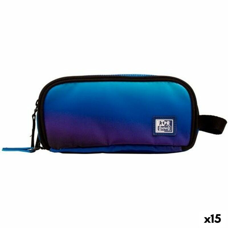 Oxford|Malas para tudo triplas Oxford KANGOO GRADIENT SPACE Azul 23 x 8,5 x 10 cm (15 Unidades)