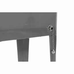 DKD Home Decor|Geladeira DKD Home Decor Com rodas Cinzento Cinzento escuro Aço Polipropileno 56 L 74 x 43 x 80 cm (74 x 43 x 80 cm)