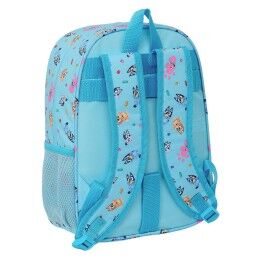 Bluey|Mochila Escolar Bluey Azul celeste 26 x 34 x 11 cm