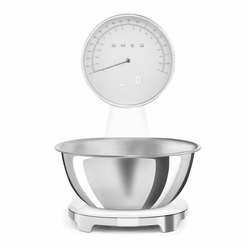 Smeg|balança de cozinha Smeg KSF01WHWW Branco 5 kg Smeg|balança de cozinha Smeg KSF01WHWW Branco 5 kg