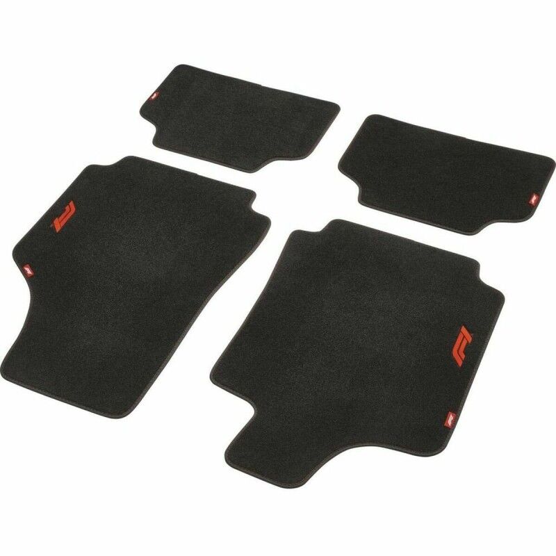 FORMULA 1|Conjunto de Tapetes de Carro FORMULA 1 CM570 Preto/Vermelho 4 uds