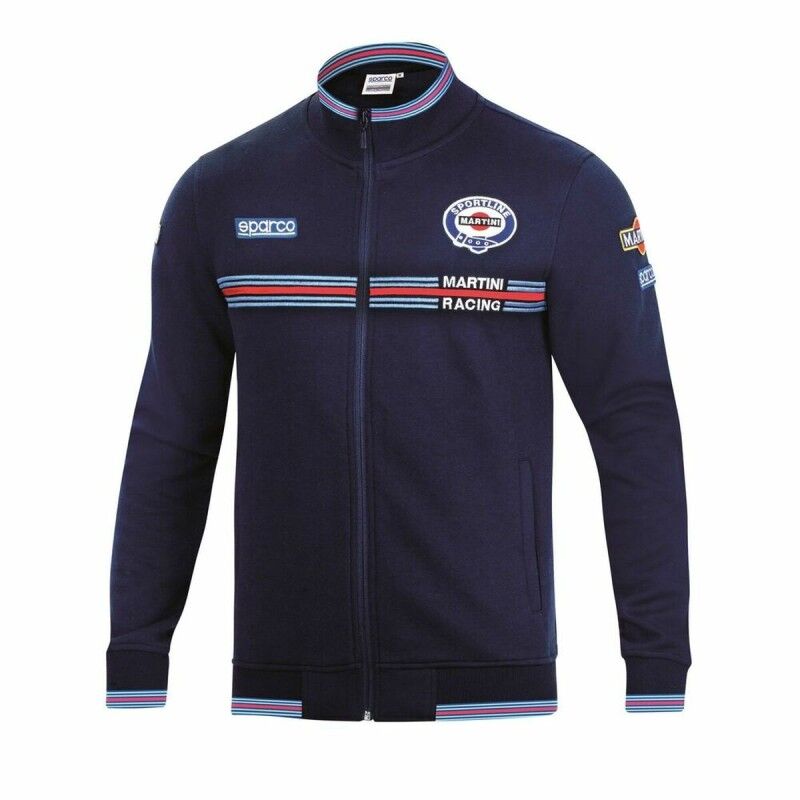 Sparco|Polar com Capuz Sparco Martini Racing Azul Marinho XS Sparco|Polar com Capuz Sparco Martini Racing Azul Marinho XS
