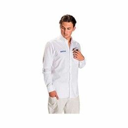 Sparco|Camisa de Manga Comprida Homem Sparco Branco (Tamanho S)