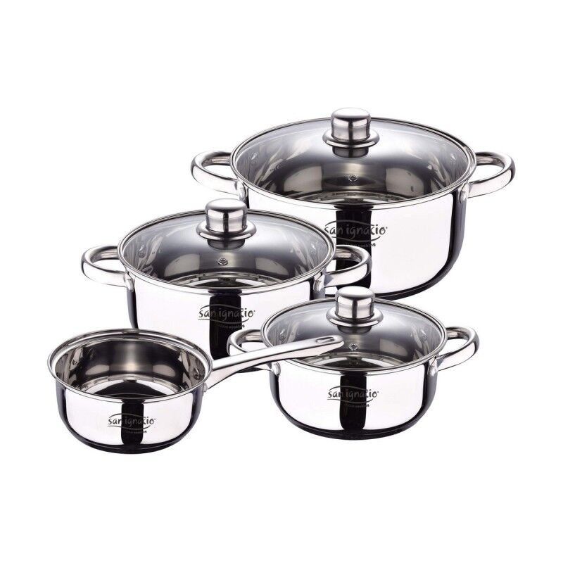 San Ignacio|Bateria de Cozinha San Ignacio Cassel SG8172 Prateado Aço inoxidável San Ignacio|Bateria de Cozinha San Ignacio Cassel SG8172 Prateado Aço inoxidável