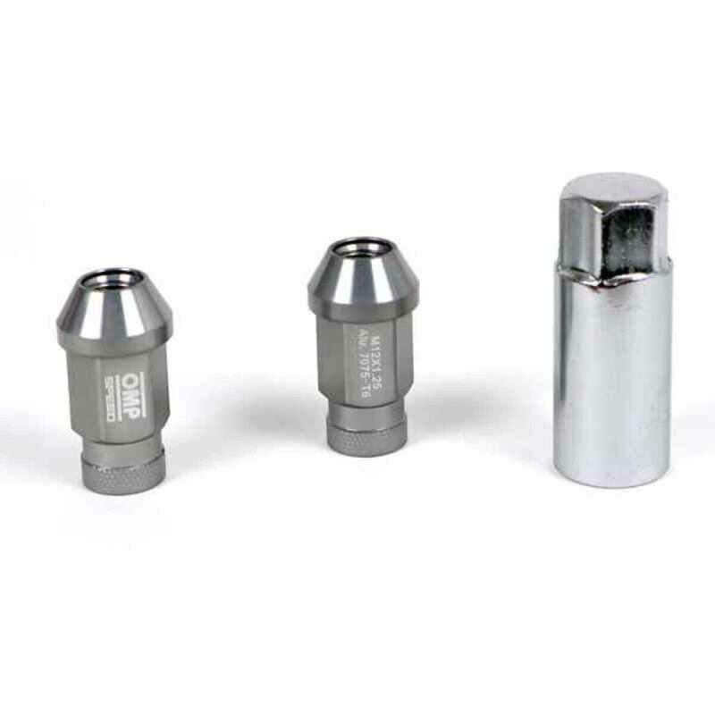 OMP|Set Porcas OMP 7075 40 mm M14 x 1,50 20 uds Antracite OMP|Set Porcas OMP 7075 40 mm M14 x 1,50 20 uds Antracite