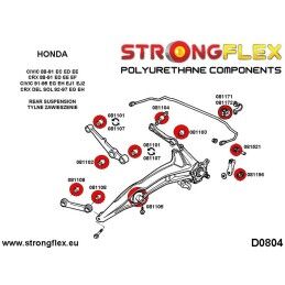 Strongflex|Silentblock Strongflex STF081101AX4 Chasis 4 Peças