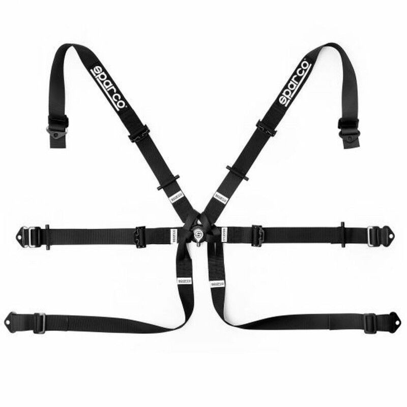 Sparco|Arnês com 6 pontos de fixação Sparco S04819H2NR Preto Sparco|Arnês com 6 pontos de fixação Sparco S04819H2NR Preto