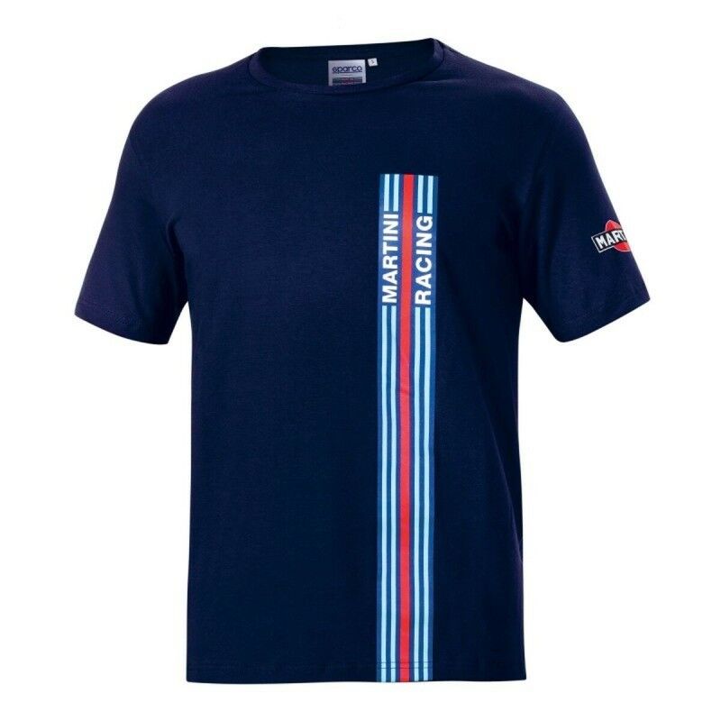 Sparco|Camisola de Manga Curta Sparco Martini Racing (XS) Azul Marinho Sparco|Camisola de Manga Curta Sparco Martini Racing (XS) Azul Marinho