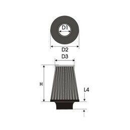 Green Filters|Filtro de ar Green Filters B61.75 Universal