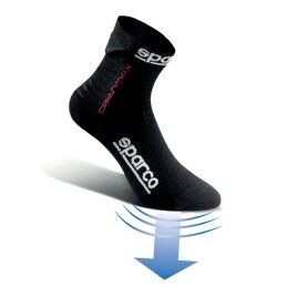 Sparco|Meias Sparco HIPERSPEED Preto (46-47)