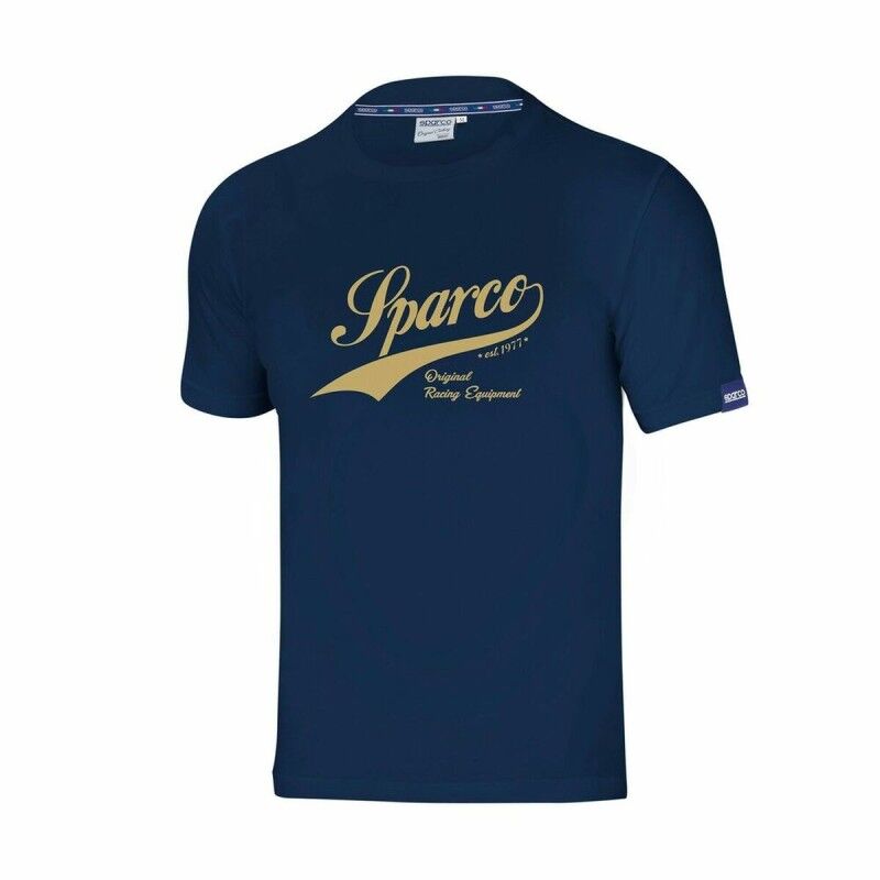 Sparco|Camisola de Manga Curta Homem Sparco Vintage Azul Marinho S Sparco|Camisola de Manga Curta Homem Sparco Vintage Azul Marinho S