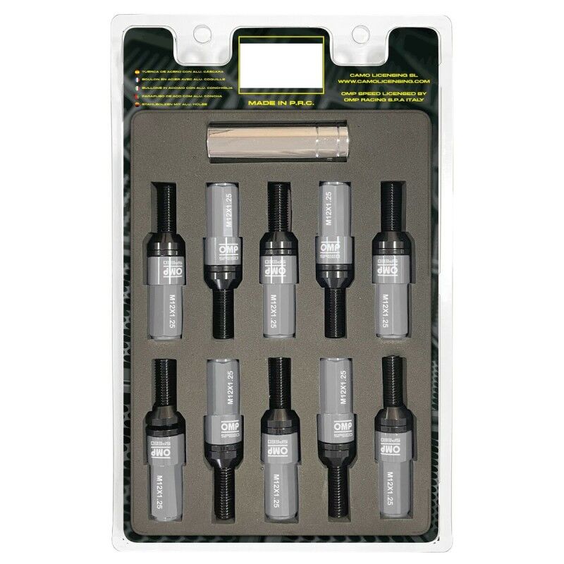 OMP|Kit de parafusos OMP OMPS09971204 28 mm Cinzento M12 x 1,25