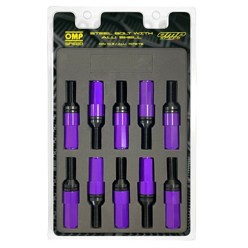 OMP|Kit de parafusos OMP OMPS09971211 28 mm Roxo M12 x 1,25