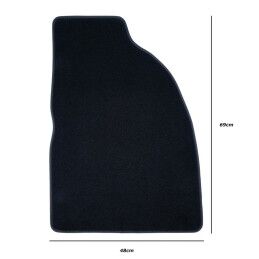 MOMO|Conjunto de Tapetes de Carro MOMO CM009BG Preto/Vermelho PVC