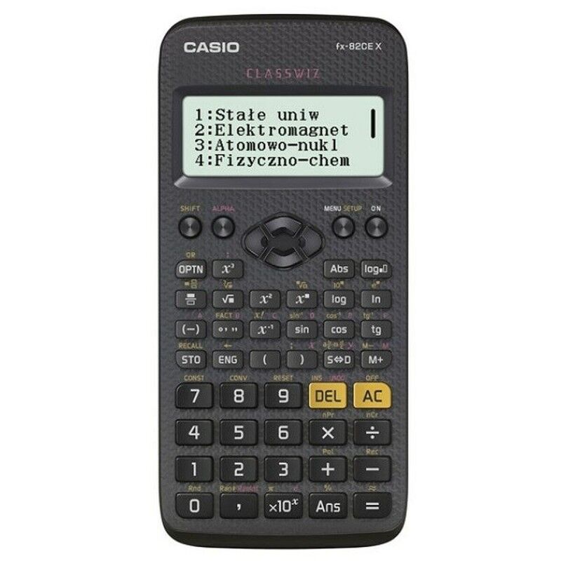 Casio|Calculadora Casio FX-82CEX Preto Plástico 7 x 16,5 x 14 cm Casio|Calculadora Casio FX-82CEX Preto Plástico 7 x 16,5 x 14 cm