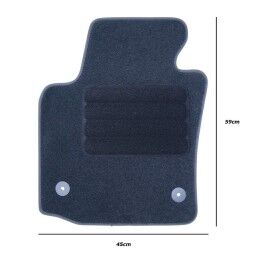 OCC Motorsport|Conjunto de Tapetes de Carro OCC Motorsport OCCST0015GD Cinzento 5 Peças
