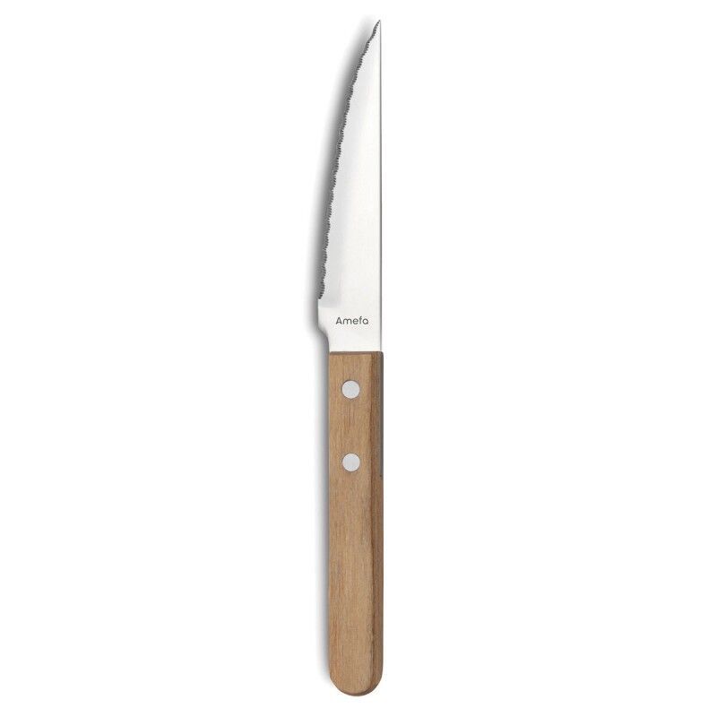 Amefa|Faca para Carne Amefa Pizza Bois Metal Madeira (21 cm) (Pack 12x) Amefa|Faca para Carne Amefa Pizza Bois Metal Madeira (21 cm) (Pack 12x)