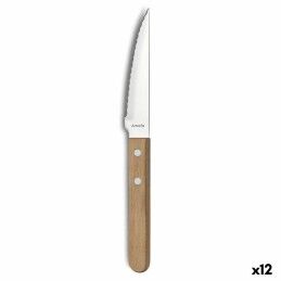 Amefa|Faca para Carne Amefa Pizza Bois Metal Madeira (21 cm) (Pack 12x)