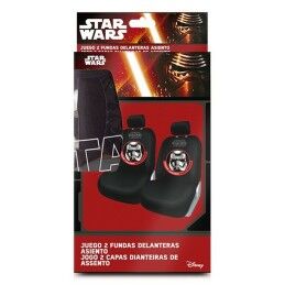 Star Wars|Conjunto de Capas para Assentos Star Wars Stormtrooper Universal Frente Preto 2 Unidades