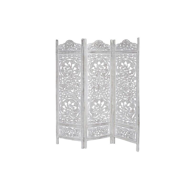 DKD Home Decor|Biombo DKD Home Decor Branco Madeira de mangueira Madeira MDF 150 x 2 x 180 cm DKD Home Decor|Biombo DKD Home Decor Branco Madeira de mangueira Madeira MDF 150 x 2 x 180 cm