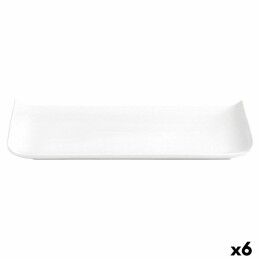 Quid|Prato Quid Chef Baguette Cerâmica Branco (25 x 12 cm) (Pack 6x)