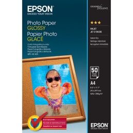 Epson|Pack de Tinta e Papel Fotográfico Epson C13S042539 A5 A4 (50 Unidades) (1 Unidade)