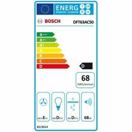 BOSCH|Extrator Convencional BOSCH DFT63AC50 60 cm 360 m³/h 68 dB 146W Aço inoxidável