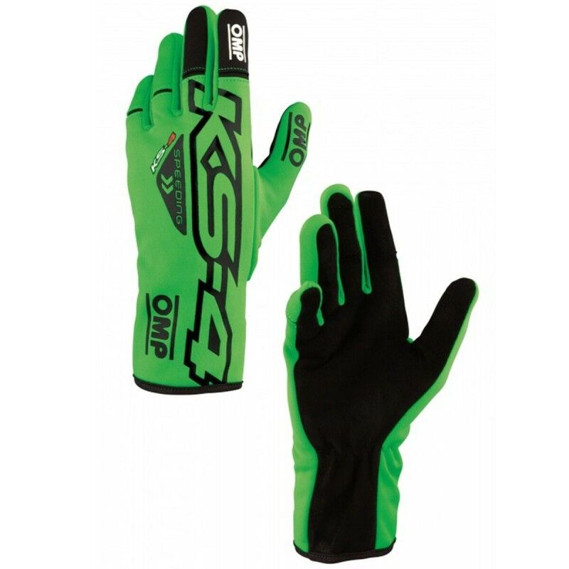 OMP|Luvas de karting OMP KS-4 Preto Verde