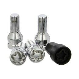 BC Corona|Parafusos Anti-roubo BC Corona 14X150 L26 17/19 Prata (4 uds)