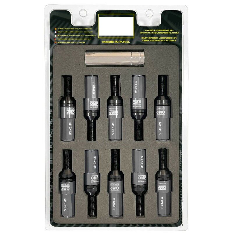 OMP|Kit de parafusos OMP OMPS09981202 28 mm Prata M12 x 1,50 OMP|Kit de parafusos OMP OMPS09981202 28 mm Prata M12 x 1,50
