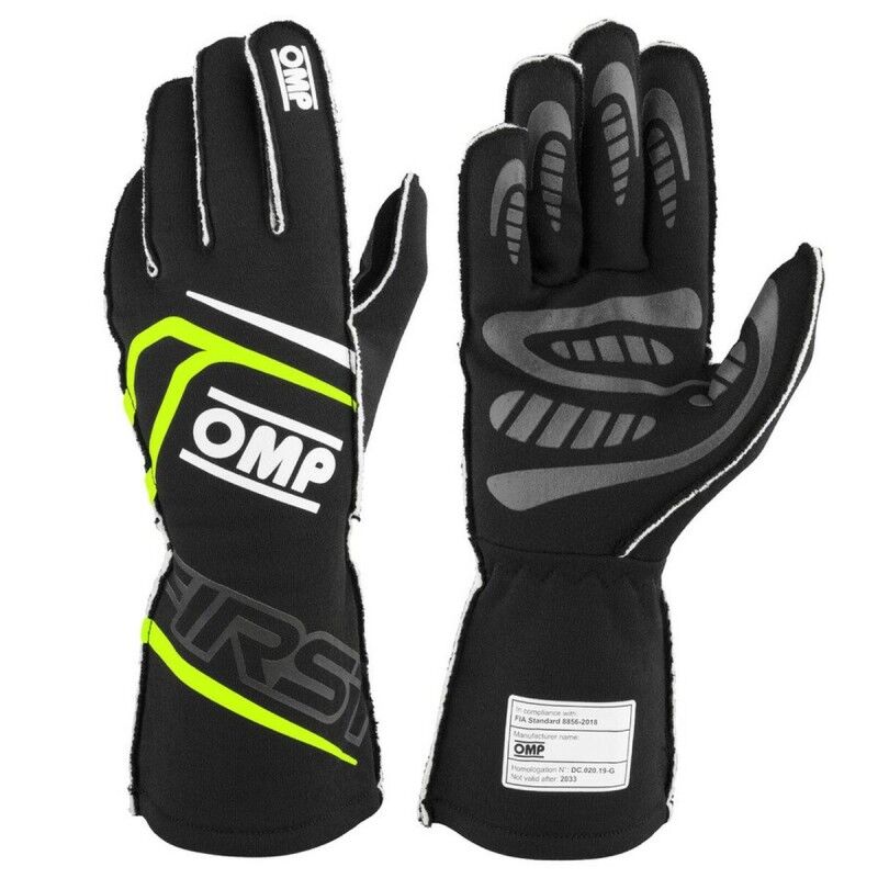 OMP|Luvas OMP FIRST Preto S FIA 8856-2018