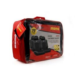 MOMO|Conjunto de Capas para Assentos MOMO MOMLSC050BR Preto Vermelho 11 Peças