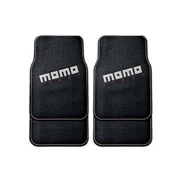 MOMO|Conjunto de Tapetes de Carro MOMO CM009BG Preto/Vermelho PVC